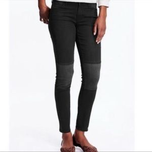 OLD NAVY Rockstar Mid Rise Moto Skinny Jeans